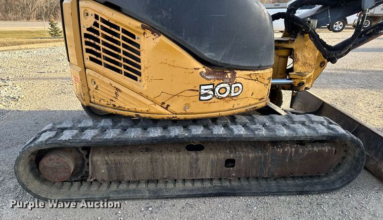 image for item EG7060 2007 John deere 50D mini excavator