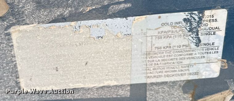 image for item EG7062 2015 PJ F8222 equipment trailer