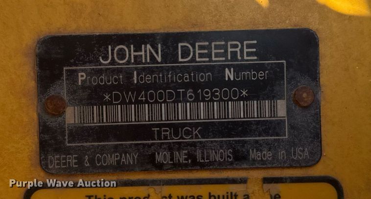 image for item EG7912 2008 John Deere 400D articulated haul truck