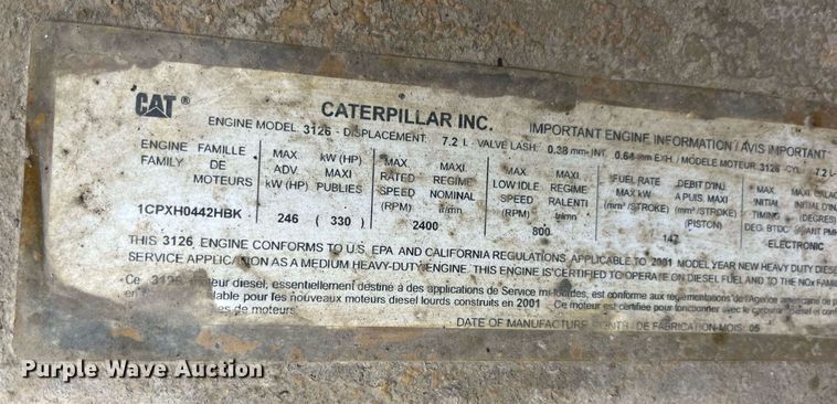 image for item EH2928 2002 Sterling L8500 dump truck