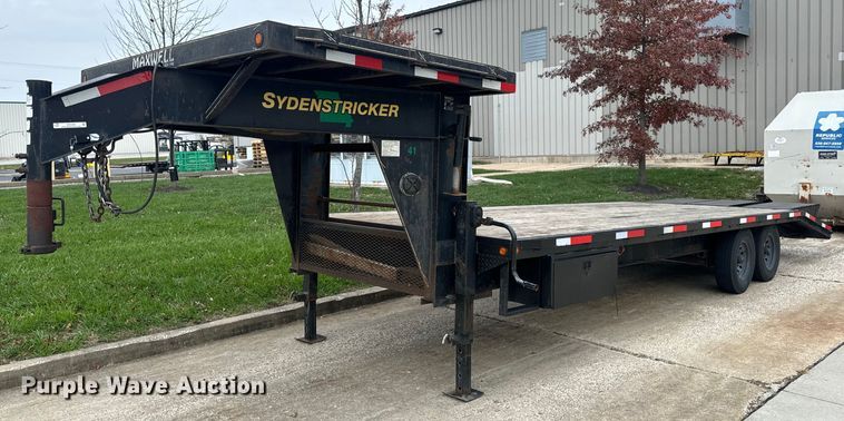 image for item EH7349 2015 Maxwell drop deck equipment trailer