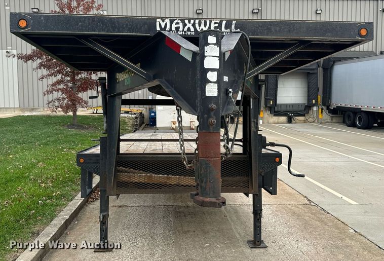 image for item EH7349 2015 Maxwell drop deck equipment trailer