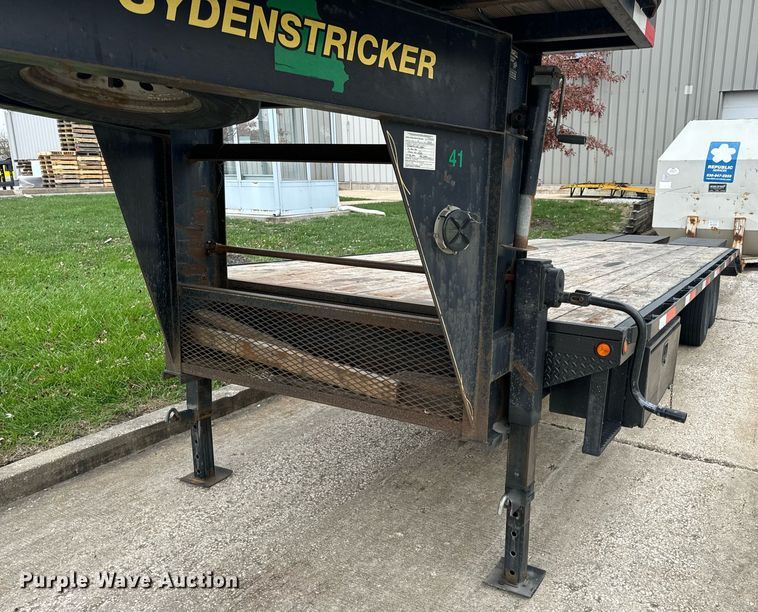 image for item EH7349 2015 Maxwell drop deck equipment trailer