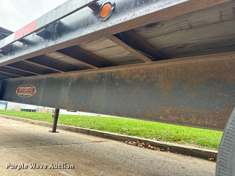 image for item EH7349 2015 Maxwell drop deck equipment trailer