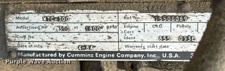 image for item EH7376 1984 GMC General water truck