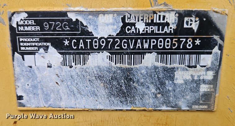 image for item EI8695 Caterpillar 972G wheel loader