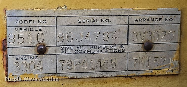 image for item EI8714 Caterpillar 951C track loader