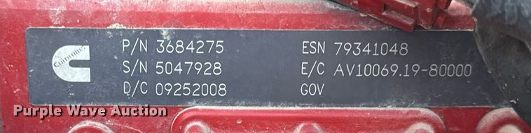 image for item EJ3228 2009 Volvo VN water truck