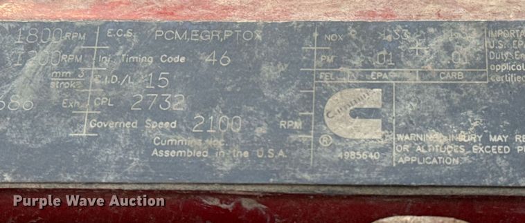 image for item EJ3228 2009 Volvo VN water truck