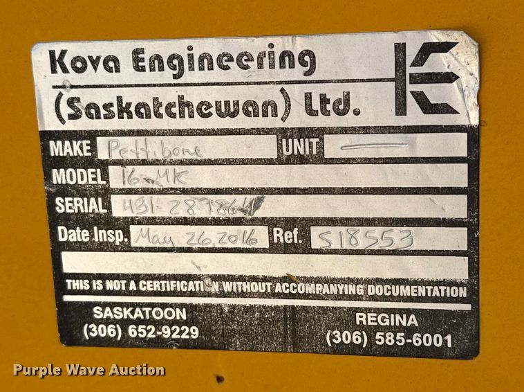 image for item EJ3280 Pettibone 16 MK crane