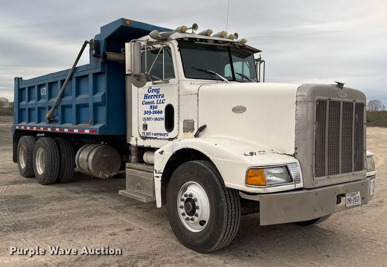image for item EJ3324 1994 Peterbilt 377 dump truck