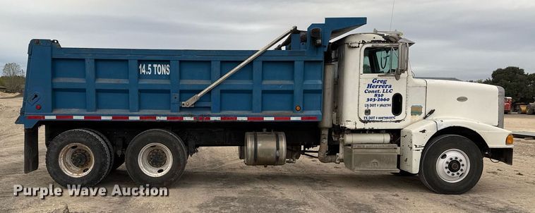 image for item EJ3324 1994 Peterbilt 377 dump truck