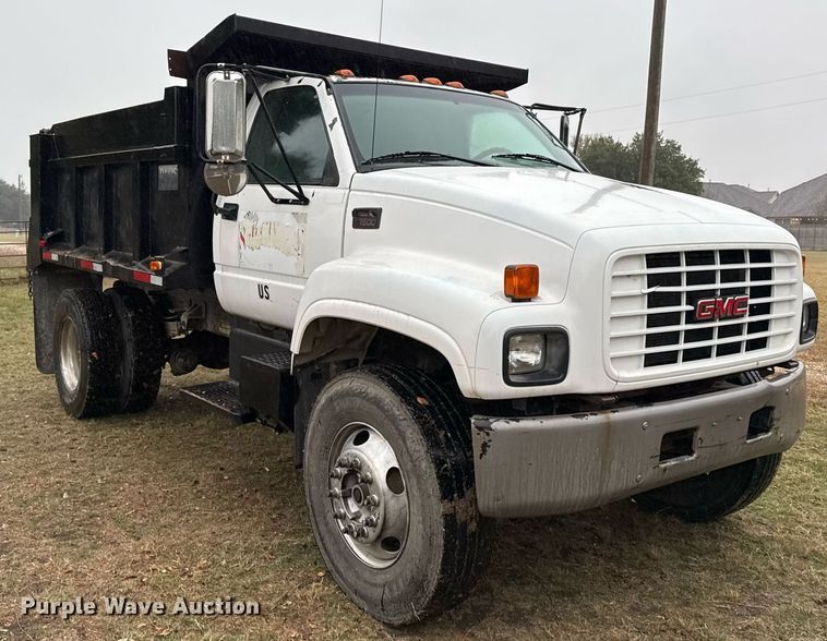 image for item EJ3326 2000 GMC C7500 dump truck