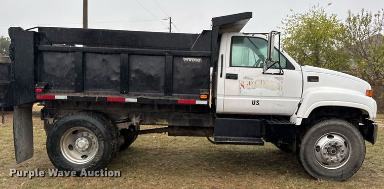 image for item EJ3326 2000 GMC C7500 dump truck