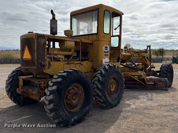 image for item EJ3327 1971 Caterpillar 120 rigid frame motor grader