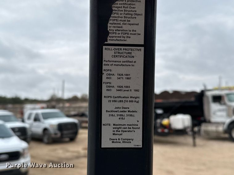 image for item EJ3335 2009 John Deere 310SJ backhoe