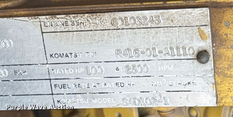 image for item EJ3336 1994 Komatsu WA120-1 wheel loader