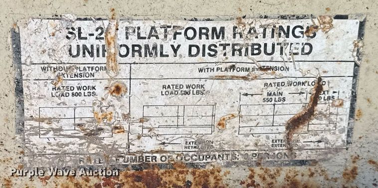 image for item EJ3338 Snorkel SL20 scissor lift