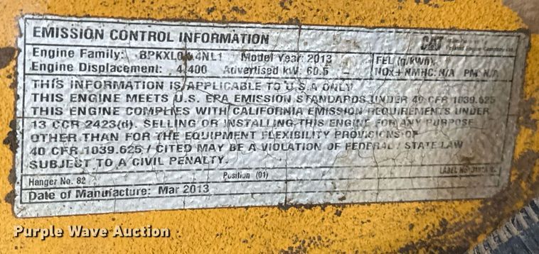 image for item EJ3355 2013 Broce CRT350 broom