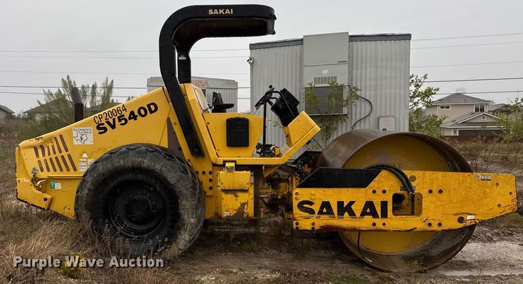 image for item EJ3368 Sakai SV540D single drum vibratory roller