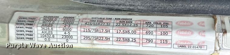 image for item EJ5203 2012 Peterbilt 365 water truck