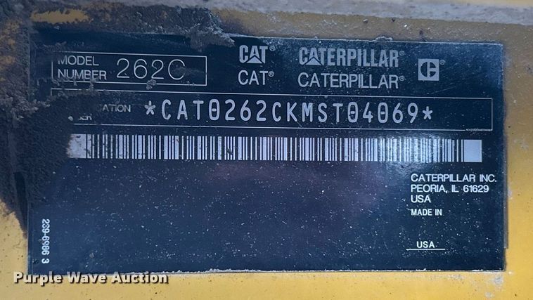 image for item EK3728 2011 Caterpillar 262C skid steer loader