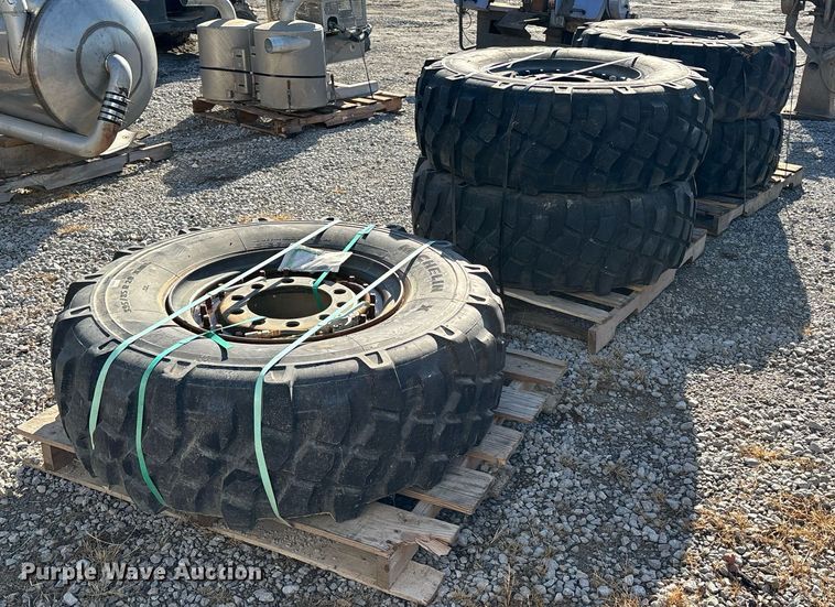 image for item EM0017 (5) Michelin 395/85R 20 XML tires and wheels