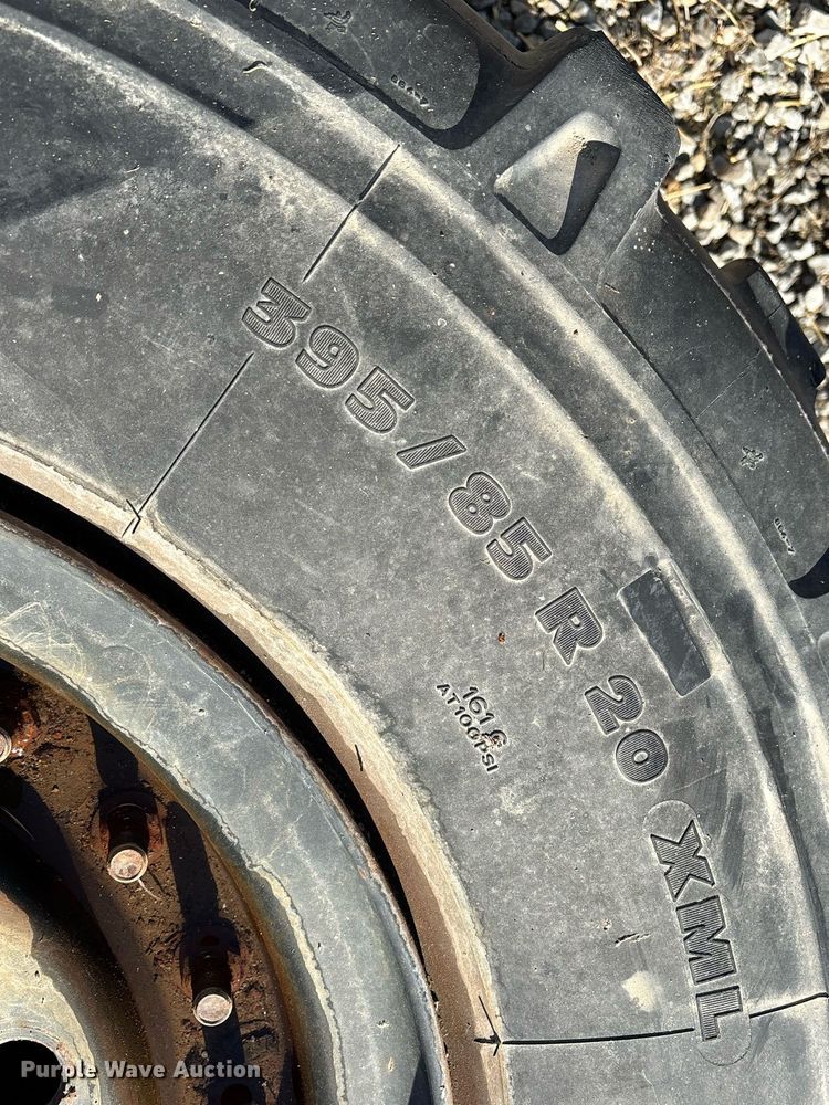 image for item EM0017 (5) Michelin 395/85R 20 XML tires and wheels