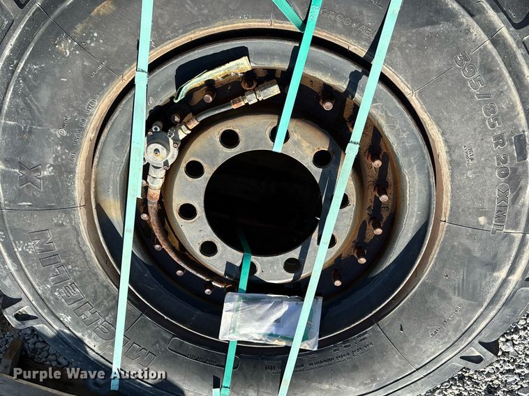 image for item EM0017 (5) Michelin 395/85R 20 XML tires and wheels