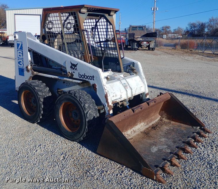 image for item EN8611 1997 Bobcat 763 skid steer loader