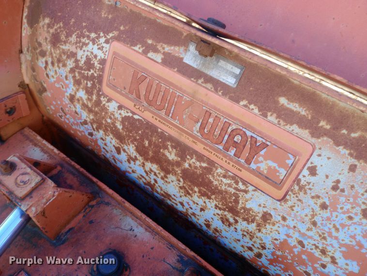 image for item EN8612 Kwik-Way skid steer snow blade