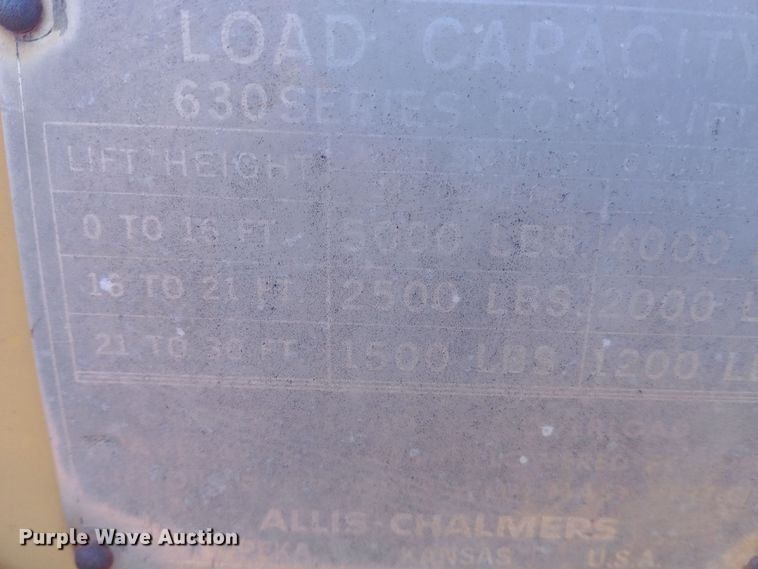 image for item EN8615 Allis-Chalmers 600 forklift