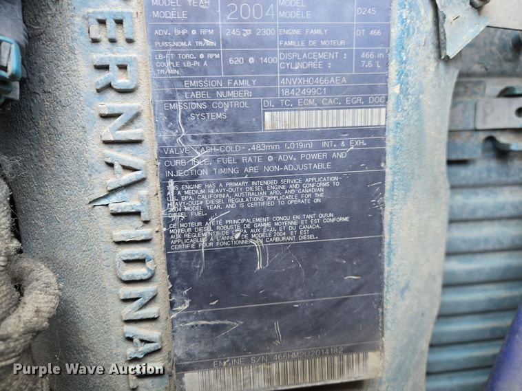 image for item EQ3668 2005 International 4300 digger derrick truck