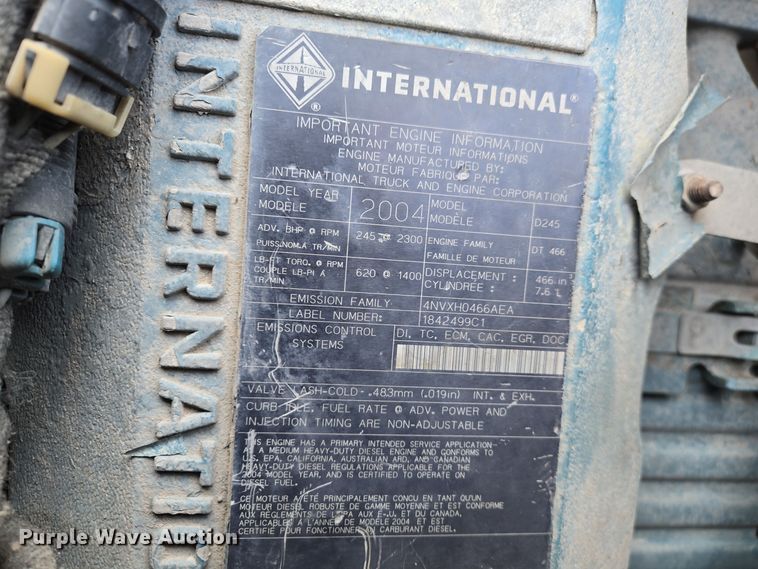 image for item EQ3668 2005 International 4300 digger derrick truck