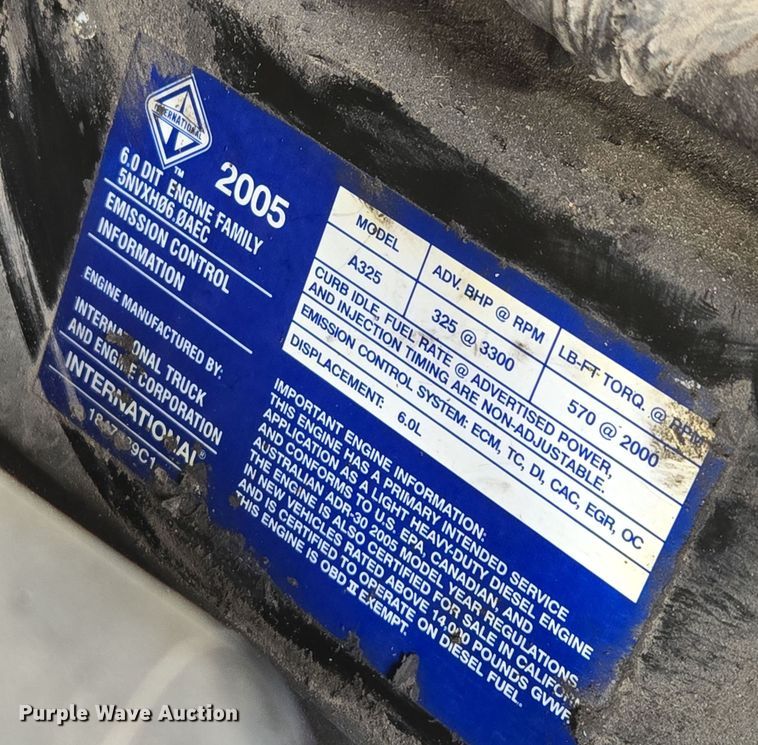 image for item EQ3671 2005 Ford  F550 Super Duty XL   bucket truck