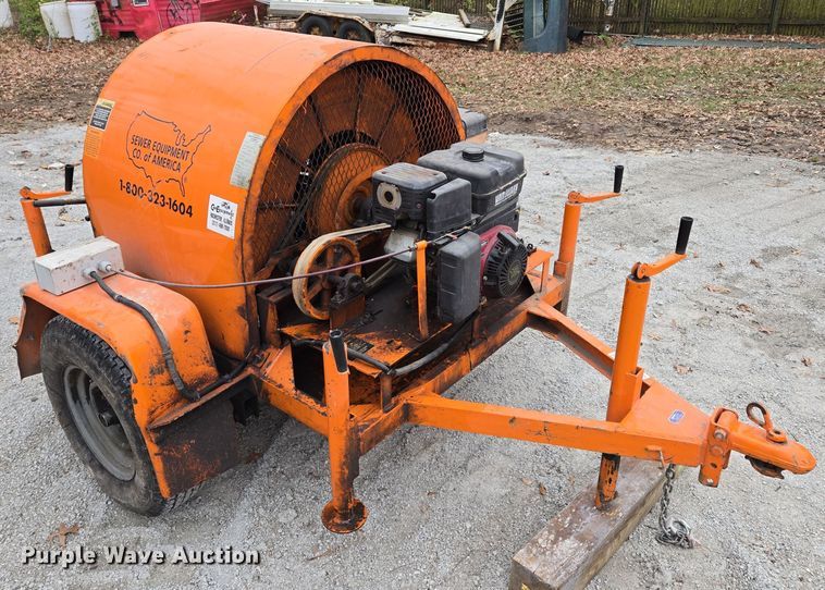 image for item EQ3682 2006 Sewer Equipment of America  sewer auger trailer
