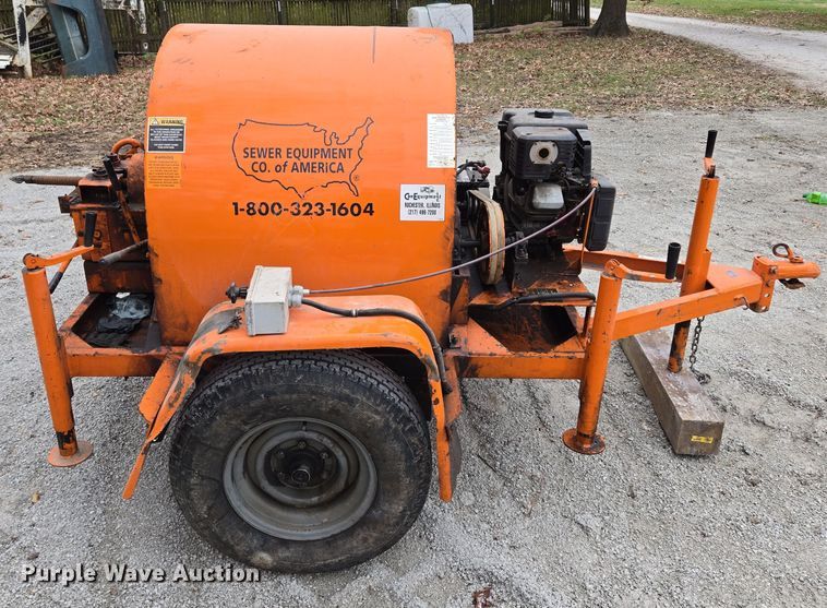 image for item EQ3682 2006 Sewer Equipment of America  sewer auger trailer