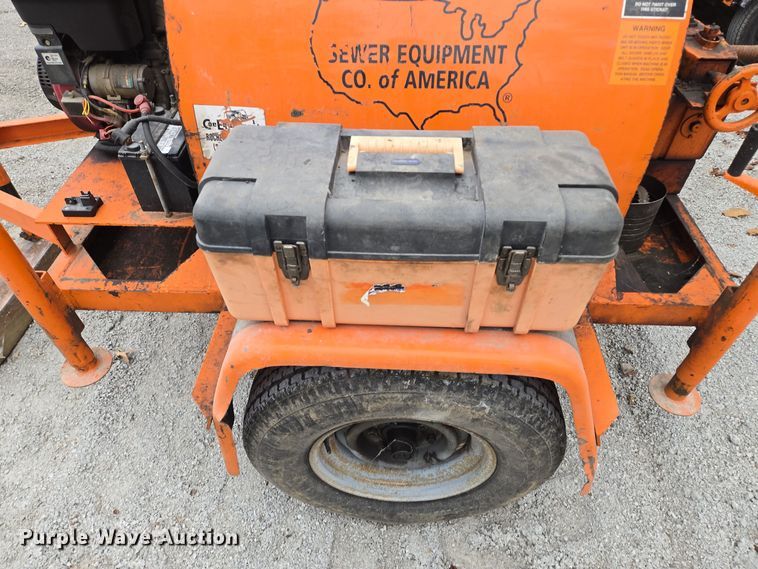 image for item EQ3682 2006 Sewer Equipment of America  sewer auger trailer