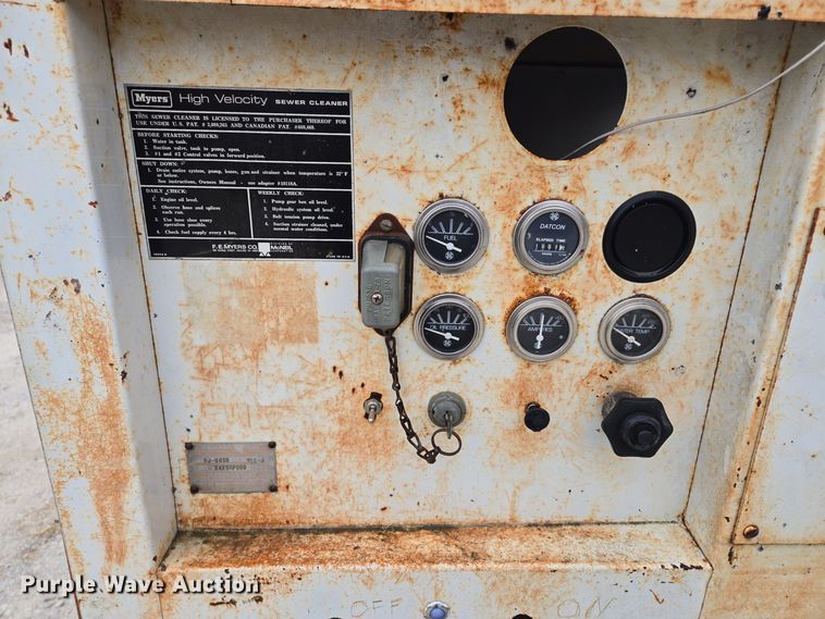 image for item EQ3684 Myers  RamJet Sewer Jetter Trailer 