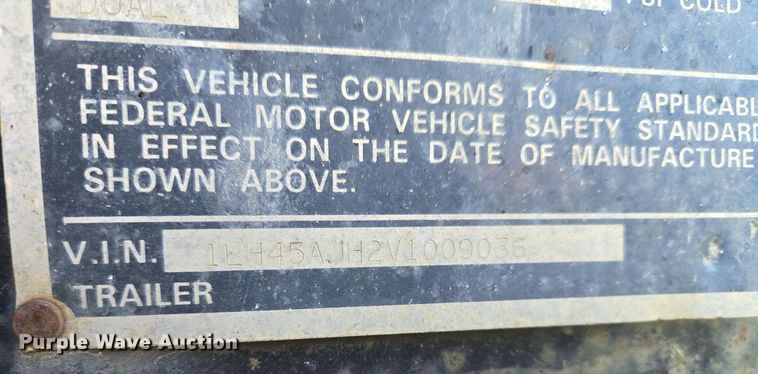 image for item EQ3688 1997 Landoll tilt deck equipment trailer