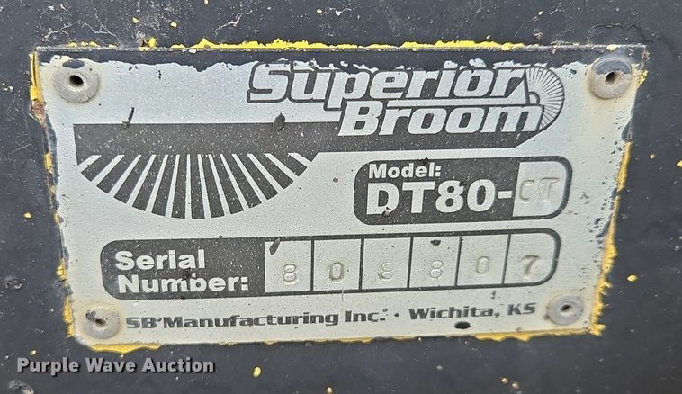 image for item EQ3699 2008 Superior Broom  DT80-CT broom