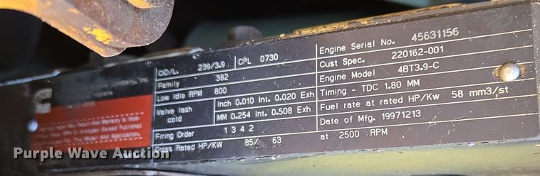 image for item EQ3729 1998 Vermeer  V-8550 trencher