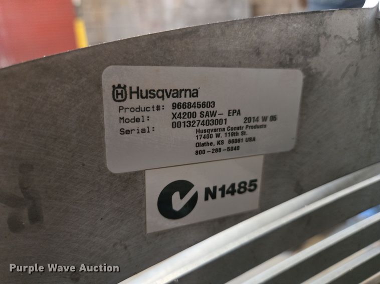 image for item EQ3731 Husqvarna  X4200 SAW-EPA concrete saw 