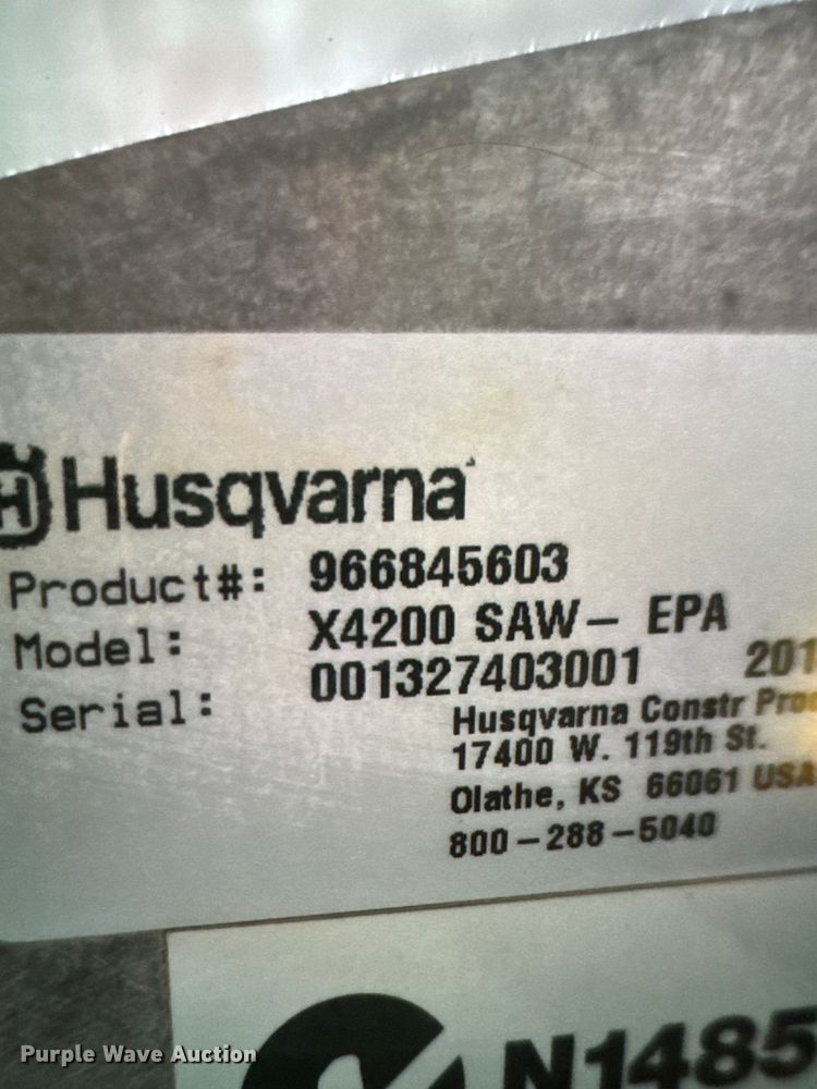 image for item EQ3731 Husqvarna  X4200 SAW-EPA concrete saw 