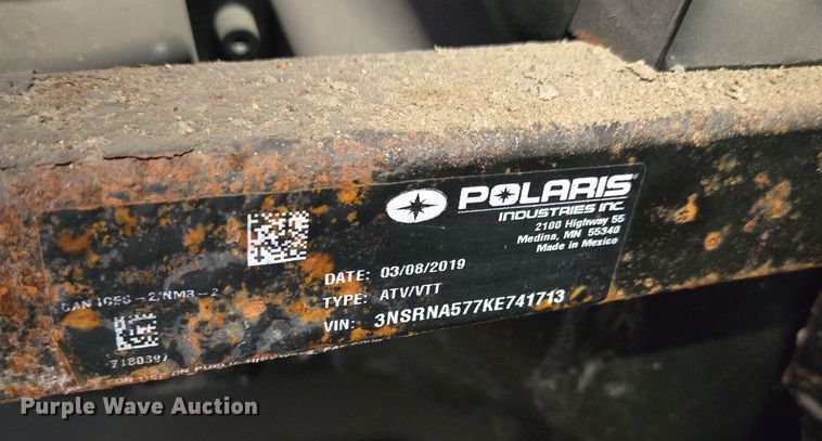 image for item EQ3732 2019 Polaris  Ranger 570 Crew  utility vehicle