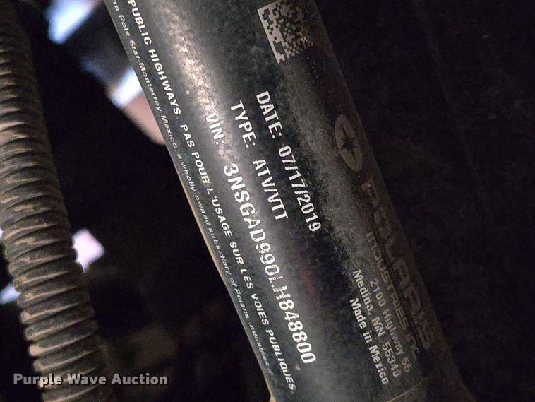 image for item EQ3733 2020 Polaris  General Deluxe 1000 EPS utility vehicle