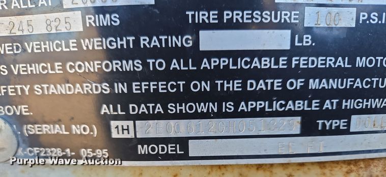 image for item EQ3752 2016 Fruehauf EL FI trailer dolly 