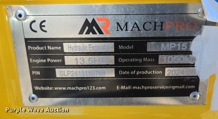 image for item EQ3755 MachPro MP15 mini excavator