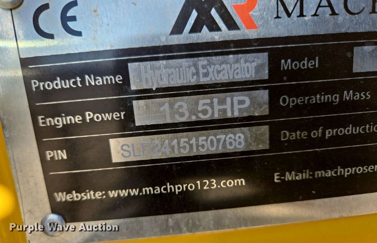 image for item EQ3755 MachPro MP15 mini excavator