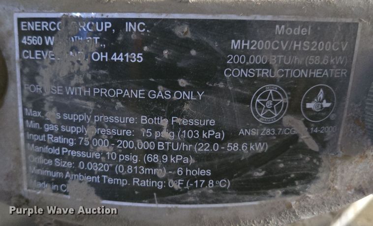 image for item EQ3828 (5) Enerco convection heaters 